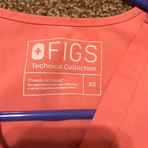 Pink Figs scrub top